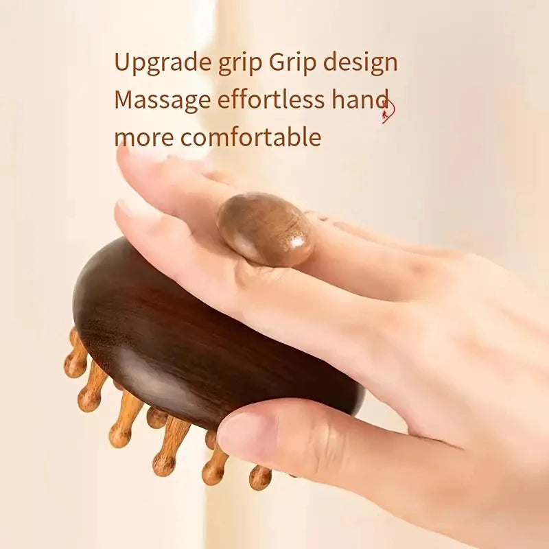 Wooden Anti-Static Massage Comb