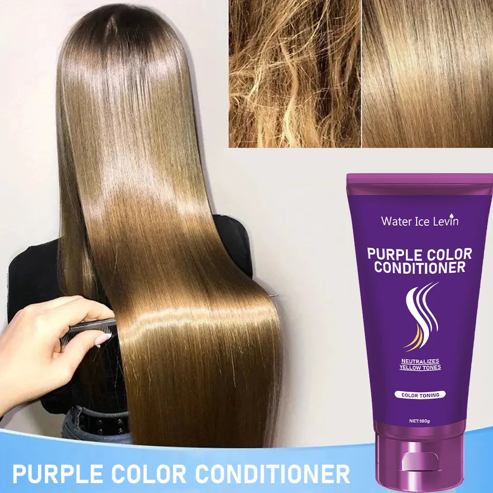 Purple Keratin Hair Mask for Dry Frizzy Hair