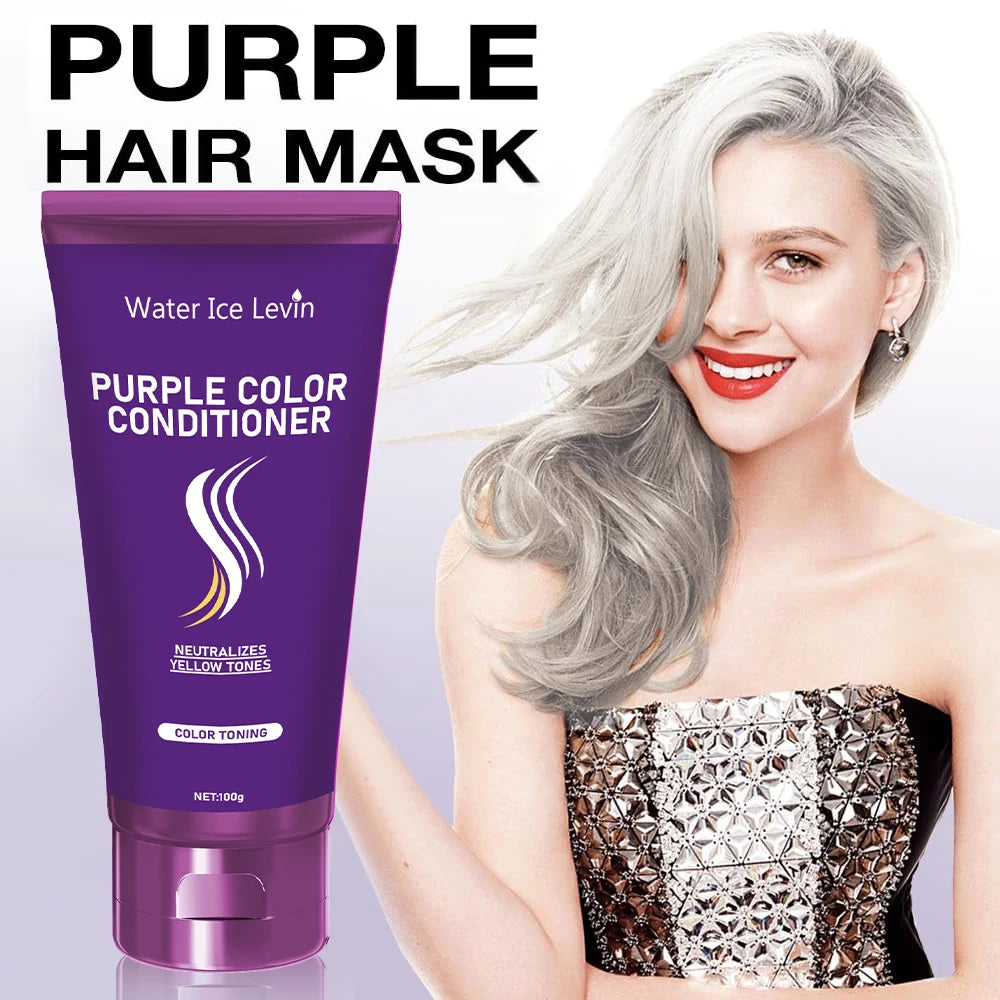 Purple Keratin Hair Mask for Dry Frizzy Hair
