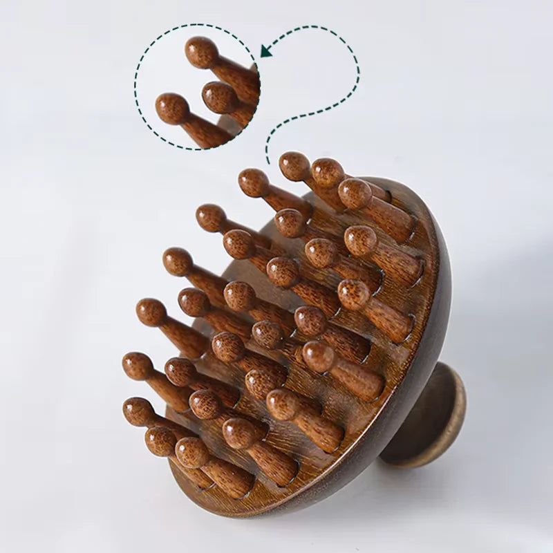 Wooden Anti-Static Massage Comb