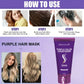 Purple Keratin Hair Mask for Dry Frizzy Hair